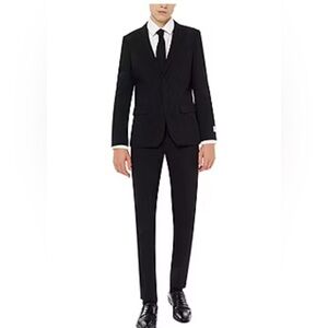 OppoSuits Black Kids Matching Suit Set